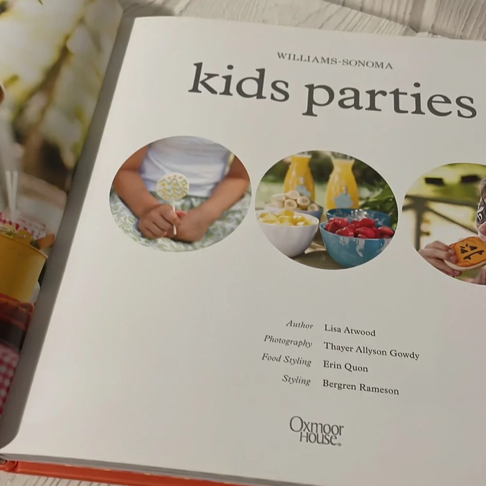 Williams Sonoma Kids Parties Party Planning Cookbook HC DJ Holidays